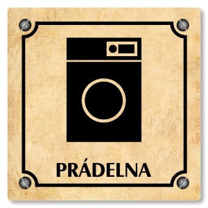 Prádelna, 118x118mm, pergamen, Kansas